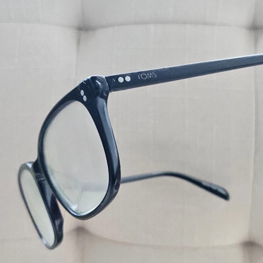 Toms Eyeglasses Frame Black HELMS Eye Wear Unisex Glasses 51[]18 147 Frame only